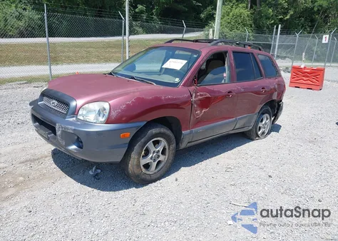 2004 Hyundai Santa Fe из США, поврежденный, VIN KM8SB12B84U628261